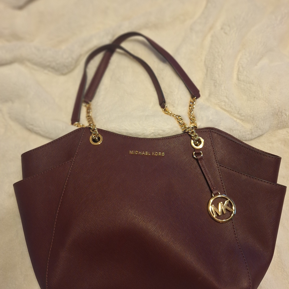 Michael Kors Women's Burgundy Tote Bag
